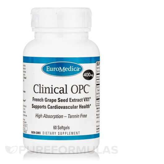 Основное фото товара Экстракт виноградных косточек, Clinical OPC 400 mg, 60 капсул
