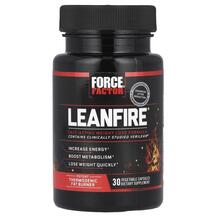 LeanFire Жиросжигатели Force Factor 30 капсул