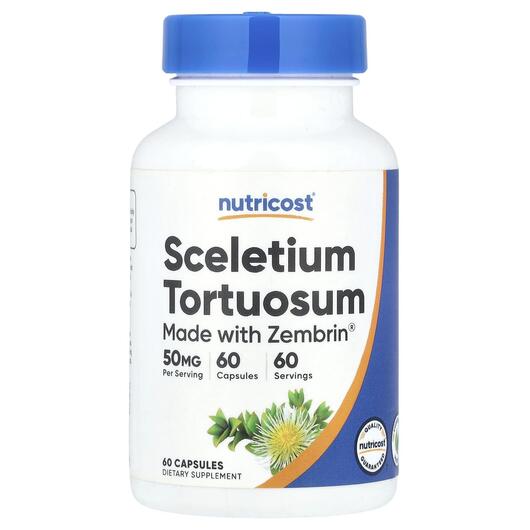 Основне фото товара Nutricost, Sceletium Tortuosum 50 mg, Зембрін, 60 капсул