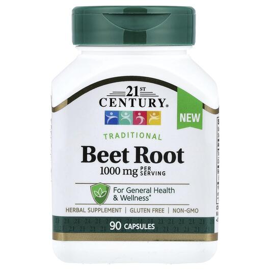 Основне фото товара 21st Century, Beet Root, Червоний буряк, 90 капсул