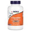 Фото товара NOW, L-Карнитин 500 мг, L-Carnitine 500 mg, 180 капсул