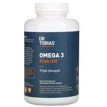 Dr Tobias, Omega 3 Fish Oil Triple Strength, ДГК, 180 капсул