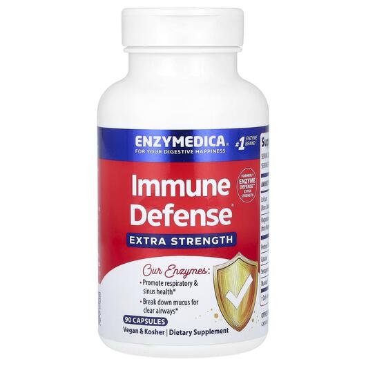 Основное фото товара Enzymedica, Ферменты, Enzyme Defense Extra Strength, 90 капсул