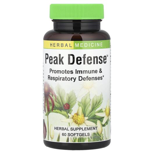 Основне фото товара Herbs Etc., Peak Defense, Підтримка імунітету, 60 капсул