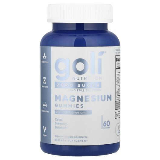 Основне фото товара Goli Nutrition, Magnesium Gummies, Магній, 60 таблеток