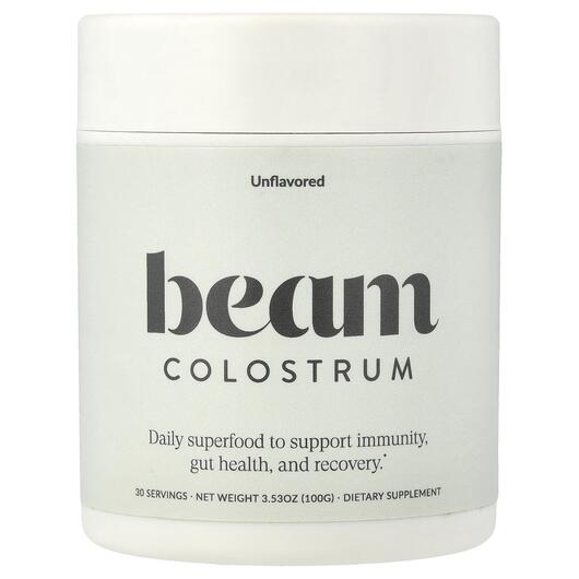 Основное фото товара Beam Organics, Колострум, Colostrum Unflavored, 100 г
