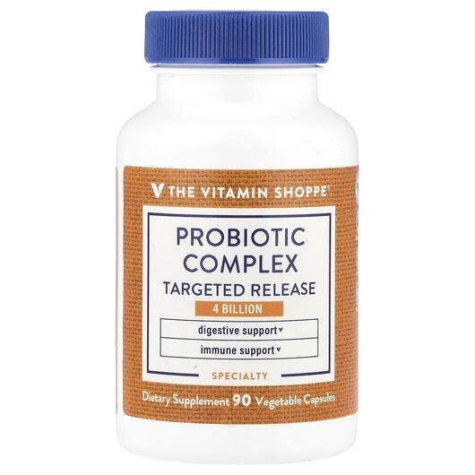 Основне фото товара Probiotic Complex 4 Billion, Вітамін C, 90 капсул