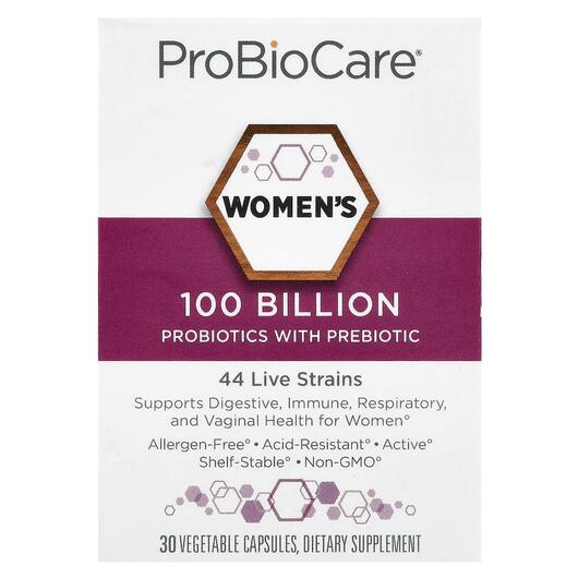 Основное фото товара Women's Probiotics With Prebiotic, Пробиотики для женщин, 30