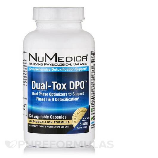 Основне фото товара NuMedica, Dual-Tox DPO, Детокс та очищення, 120 капсул
