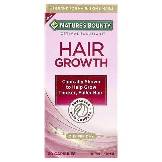 Основное фото товара Nature's Bounty, Поддержка роста волос, Hair Growth, 30 капс