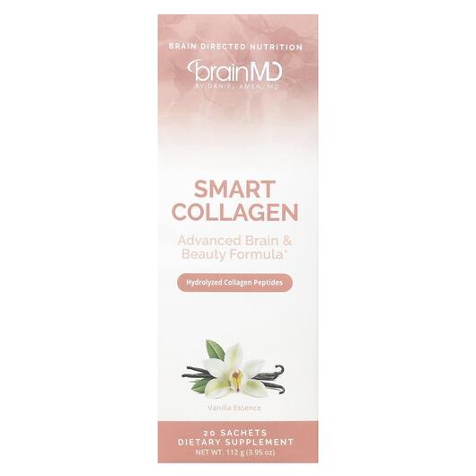 Основне фото товара BrainMD, Smart Collagen Vanilla Essence, Колаген, 20 Sachets