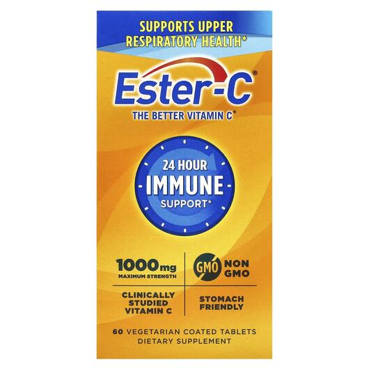 Основное фото товара Ester-C, Эстер-С, 24 Hour Immune Support 1000 mg, 60 таблеток