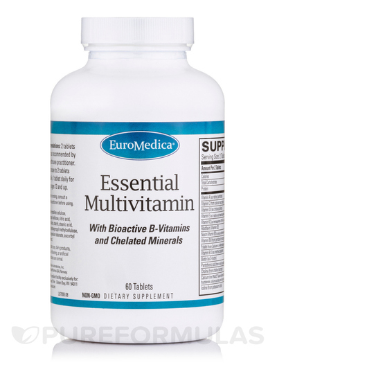 Основне фото товара EuroMedica, Bio Active Essentials, Мультивітаміни, 60 таблеток