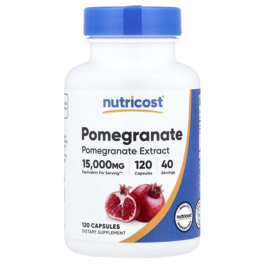 Основне фото товара Nutricost, Pomegranate, Гранат, 120 капсул