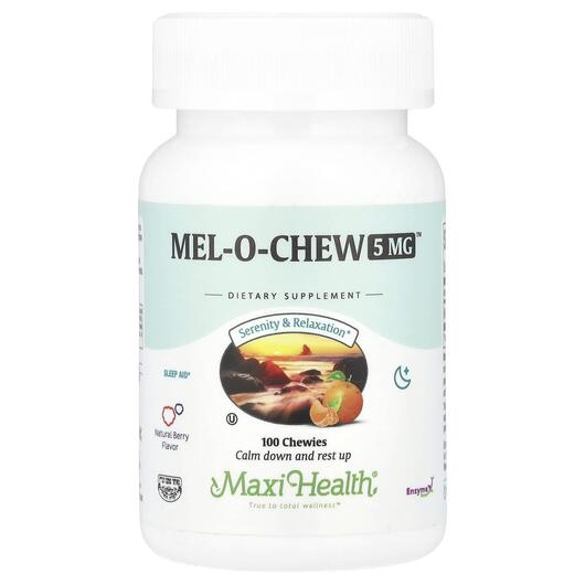 Основне фото товара Mel-O-Chew Natural Berry 5 mg, Мелатонін, 100 таблеток