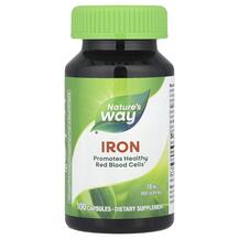 Залізо 18 мг Iron 18 mg Nature's Way 100 капсул