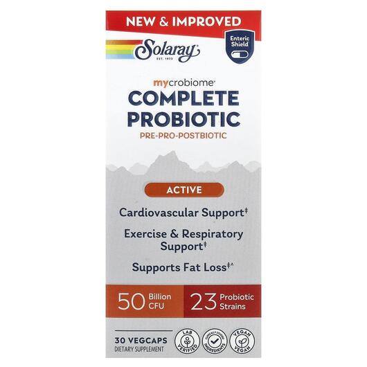 Основне фото товара Mycrobiome Complete Probiotic Active, Пробіотики, 30 капсул