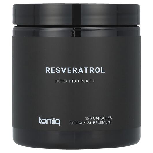 Основне фото товара Toniiq, Resveratrol, Ресвератрол, 180 капсул