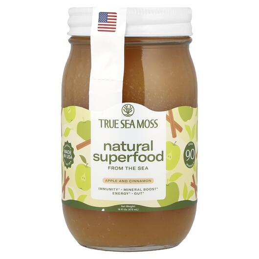 Основне фото товара Sea Moss Gel Apple and Cinnamon, Ірландський морський мох, 453 г