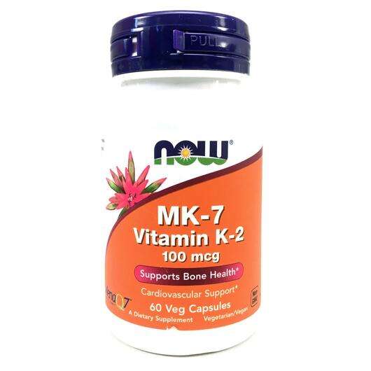 Основне фото товара Now, MK-7 Vitamin K-2 100 mcg, МК 7 Вітамін К2 100 мкг, 60 капсул