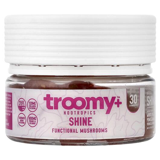 Основне фото товара Shine Functional Mushrooms Gummies White Peach, Гриби, 30 таблето