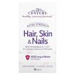Фото товару 21st Century, Hair Skin Nails, Біотин 5000 мкг, 90 таблеток