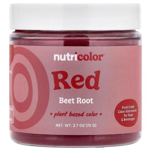 Основне фото товара Nutricost, Nutricolor Red Beet Root, Червоний буряк, 75 г