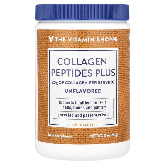 Основне фото товара Collagen Peptides Plus Unflavored, Колаген, 283 г