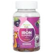 Железо, Kids Iron Gummies with Vitamin C Grape, 60 таблеток