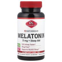 Fast Dissolve Melatonin Strawberry 5 mg Мелатонин Olympian