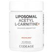 Фото товару CodeAge, Liposomal Acetyl L-Carnitine+, Ацетилкарнітин, 90 капсул