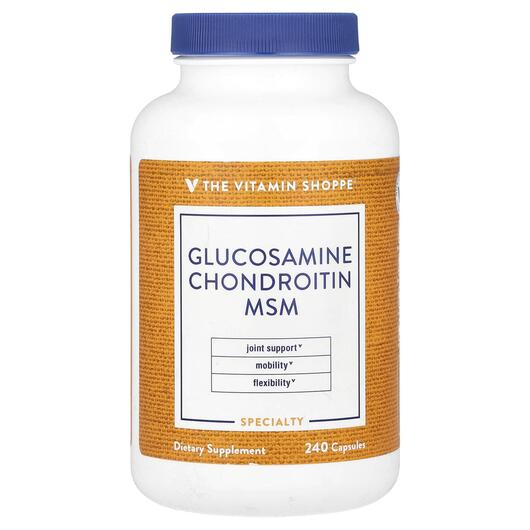 Основне фото товара Glucosamine Chondroitin MSM, Глюкозамін Хондроітин, 240 капсул