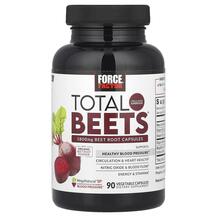 Червоний буряк Total Beets 1800 mg Force Factor 90 капсул