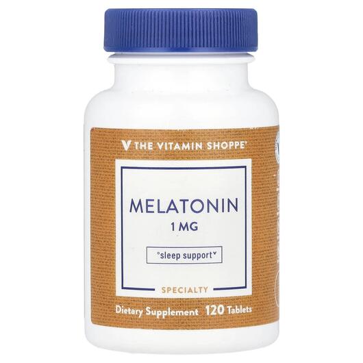 Основне фото товара TheVitaminShoppe, Melatonin 1 mg, Мелатонін, 120 таблеток