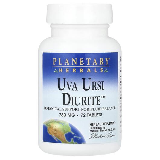 Основное фото товара Planetary Herbals, Ува Урси, Uva Ursi Diurite, 72 таблеток