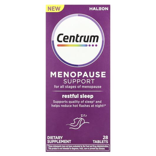 Основное фото товара Поддержка менопаузы, Menopause Support Restful Sleep, 28 таблеток