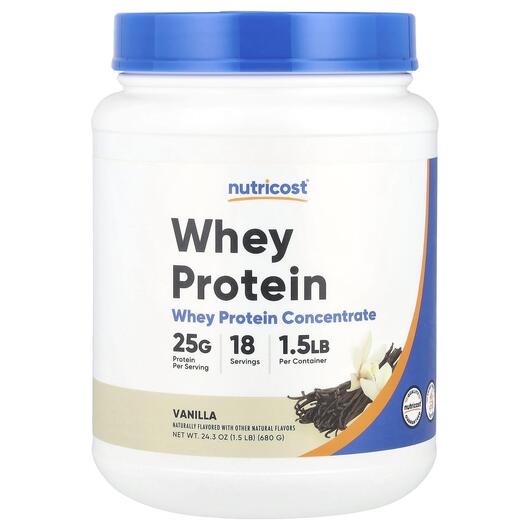 Основне фото товара Whey Protein Concentrate Vanilla, Протеїн Ізолят, 680 г