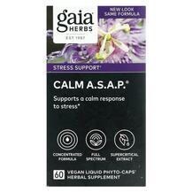 Calm A.S.A.P. Поддержка стресса Gaia Herbs 60 капсул