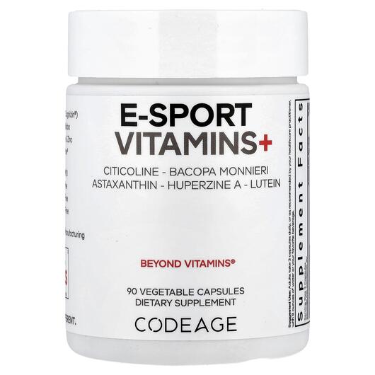 Основне фото товара CodeAge, E-Sport Vitamins+, Вітаміни, 90 капсул