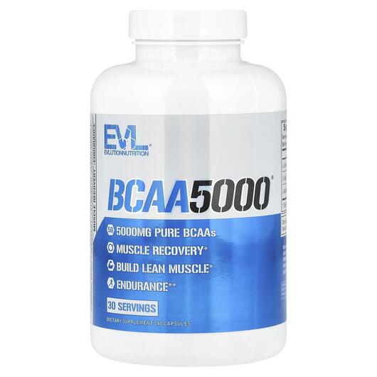 Основное фото товара EVLution Nutrition, Аминокислоты, BCAA5000, 240 капсул
