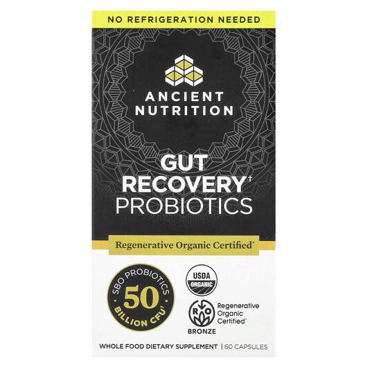 Основное фото товара Поддержка кишечника, Gut Recovery Probiotics, 60 капсул