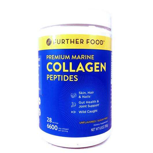 Основне фото товара Further Food, Premium Marine Collagen Peptides Unflavored, Мор...