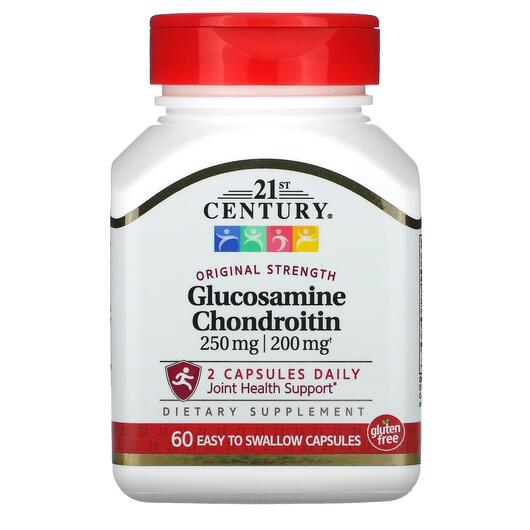 Основне фото товара Glucosamine Chondroitin, Глюкозамін Хондроітин, 60 капсул