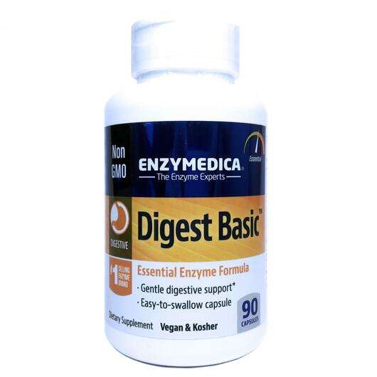 Основне фото товара Enzymedica, Digest Basic, Базові Ферменти, 90 капсул