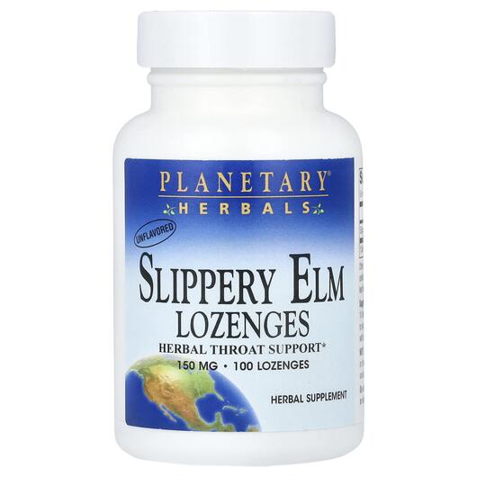 Основне фото товара Slippery Elm Lozenges Unflavored 150 mg, Слизький в'яз, 100 