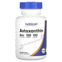 Astaxanthin 6 mg Астаксантин Nutricost 120 капсул Astaxanthin 6 mg Астаксантин Nutricost 120 капсул