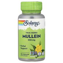 Mullein 330 mg Экстракт Листьев Коровяка Solaray