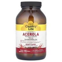 Ацерола з C 500 мг Acerola Country Life 90 цукерок