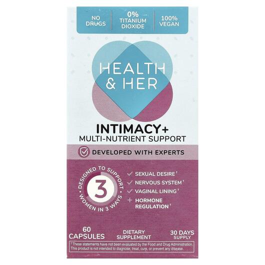 Основное фото товара Поддержка Либидо, Intimacy+ Multi-Nutrient Support, 60 капсул