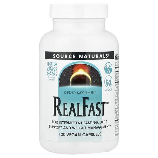 Основное фото товара Source Naturals, Жиросжигатели, RealFast, 120 капсул